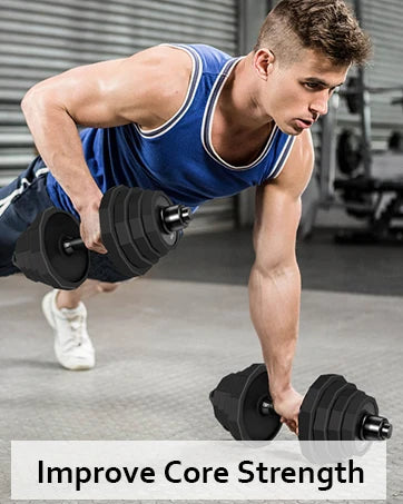 Weights Dumbbells Set Adjustable Dumbbell Sets 22Lbs 44Lbs 66Lbs 88Lbs/with Solid Steel Barbell Free Weight Set with Connector Workout