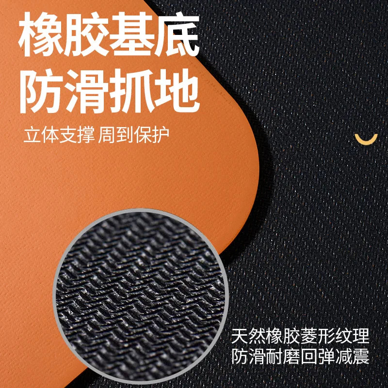 ‌Natural Rubber & PU Professional Yoga Mat Anti-Slip/Sweat-Absorbing Silent Shockproof Fitness Mat for Home ‌