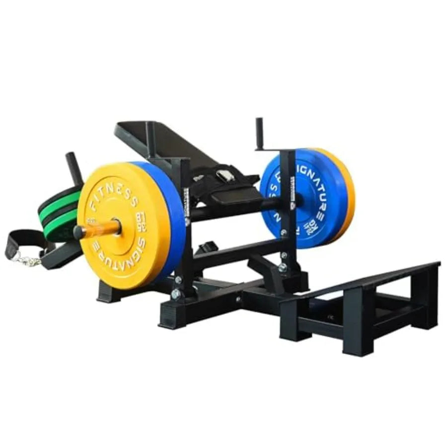Signature Fitness Glute Bridge Plate-Loaded Hip Thrust Machine/for Butt Shaping and Building Glute Muscles in Black