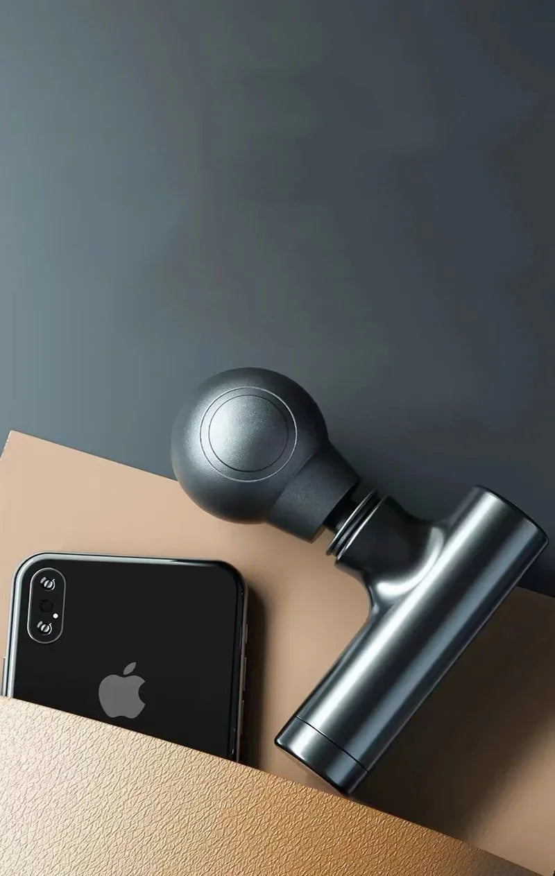 Mini Massage Massage LCD Screen 6 Heads Gun Muscle Massager/Portable Electric Fascia Gun for Neck Foot Body Fascia Gun