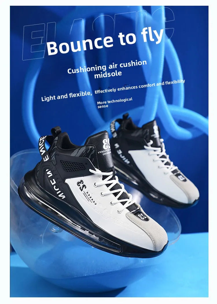 Men's Running Shoes Casual Sneakers New Spring Anti-shock/Air Cushion Sport Shoes Thick Bottom Anti-slip Running Shoes