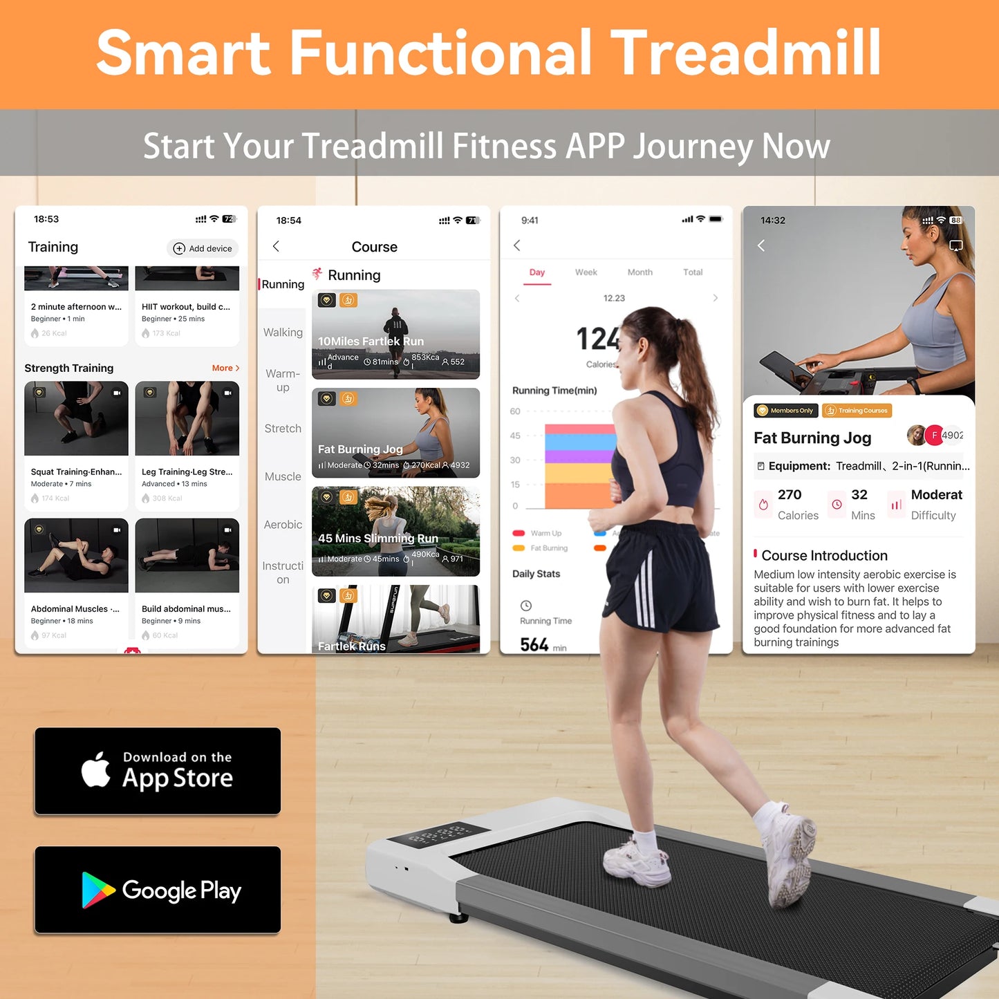Treadmills 39.37inch Running Belt 2in1 Under Desk for Home Office Treadmill/Walking pad 2.5HP Remote Control 5MPH Exercise Machine