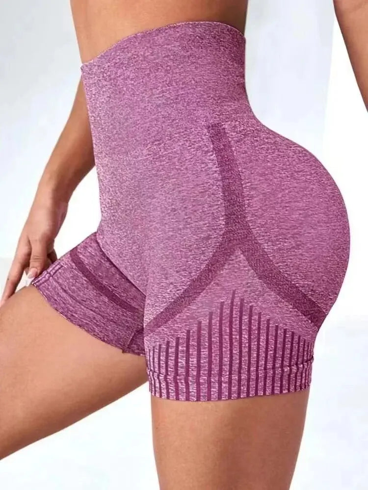 Yoga Shorts Cross-border Honey Buttocks Buttocks Sports High Waist/Abdomen Stretch Tight-fitting Anti-glare Quick-drying Fitness