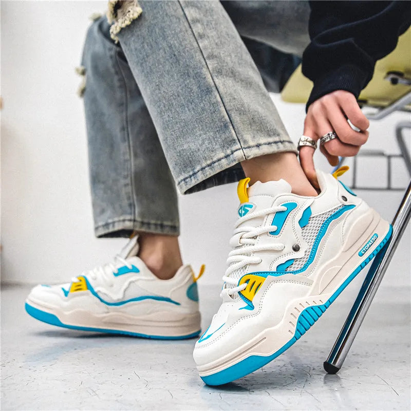 Men's shoes four seasons of the new style students/retro platform leisure sports shoes