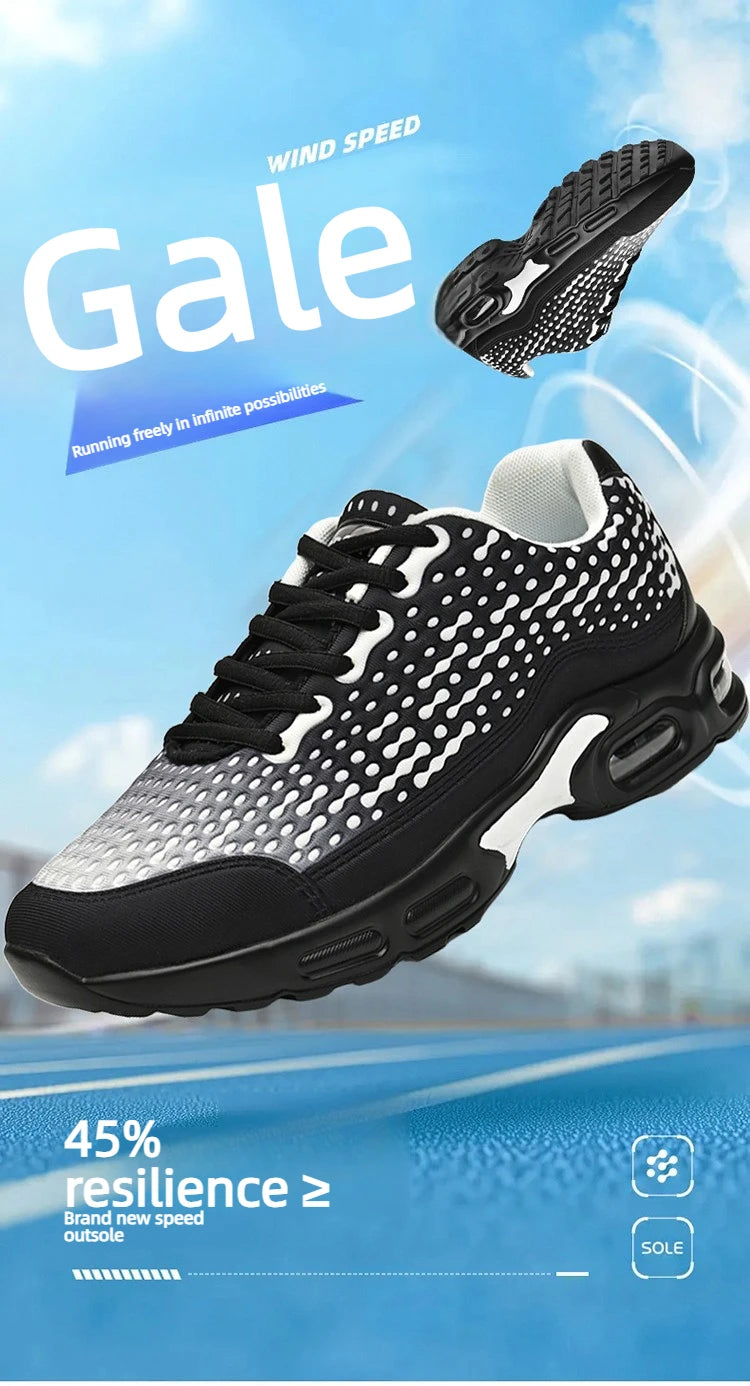Men's Cushioning Running Shoes EVA Midsole for Shock Absorption/Lightweight & Breathable Mesh Sports Sneakers Gym and Walking