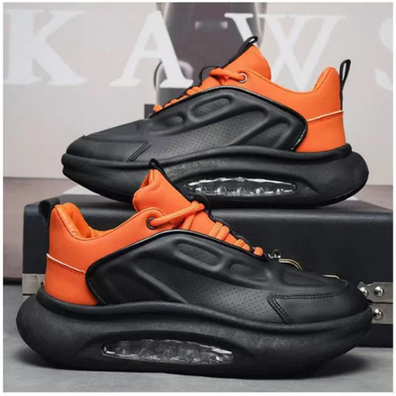 Men's shoes for summer and spring Men's style versatile thick sole/heightening breathable Sports air cushion shock absorbing
