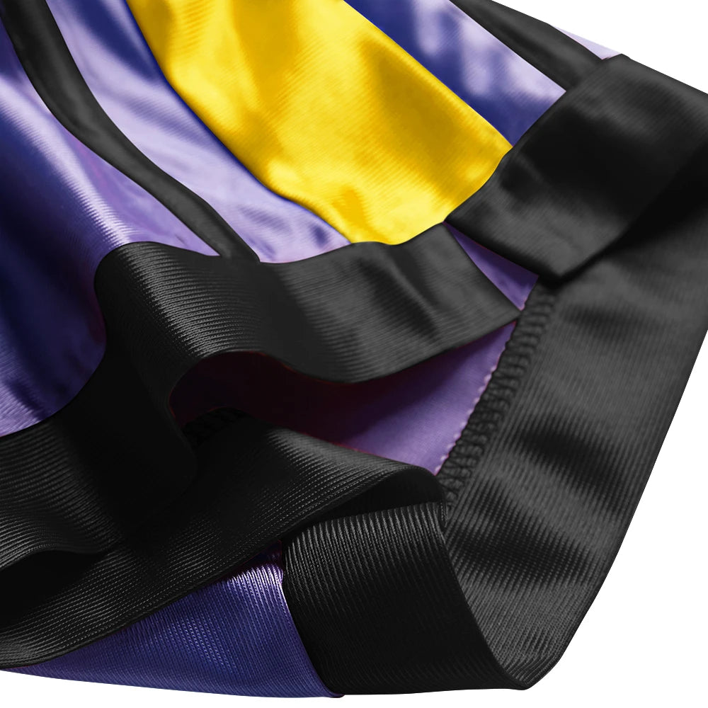 4-piece men's casual striped decorative basketball shorts/summer basketball training running fitness quick drying shorts