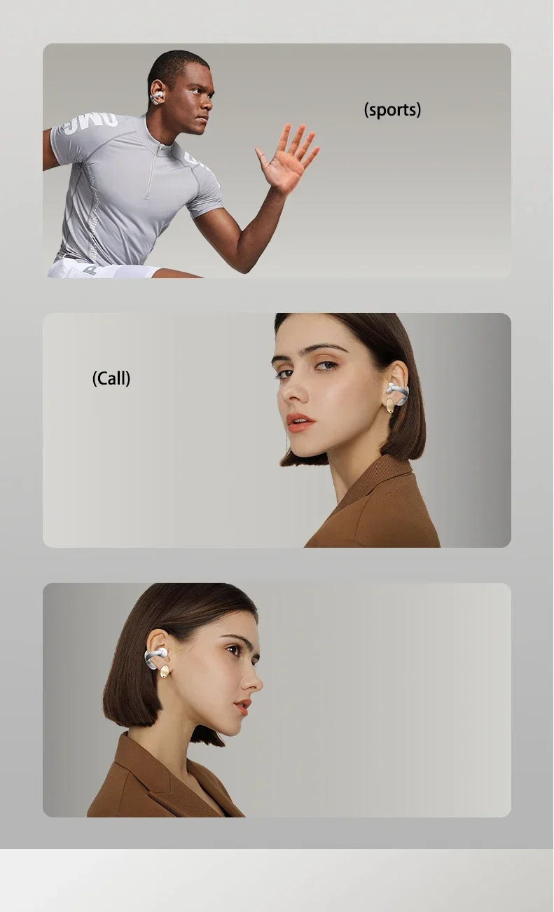 Acer OHR206 Clip-on OWS Bluetooth Ear phones IP5 Waterproof/Dolby Sound Quality AAC/SBC Wireless Sports Bluetooth 5.4 Headphones