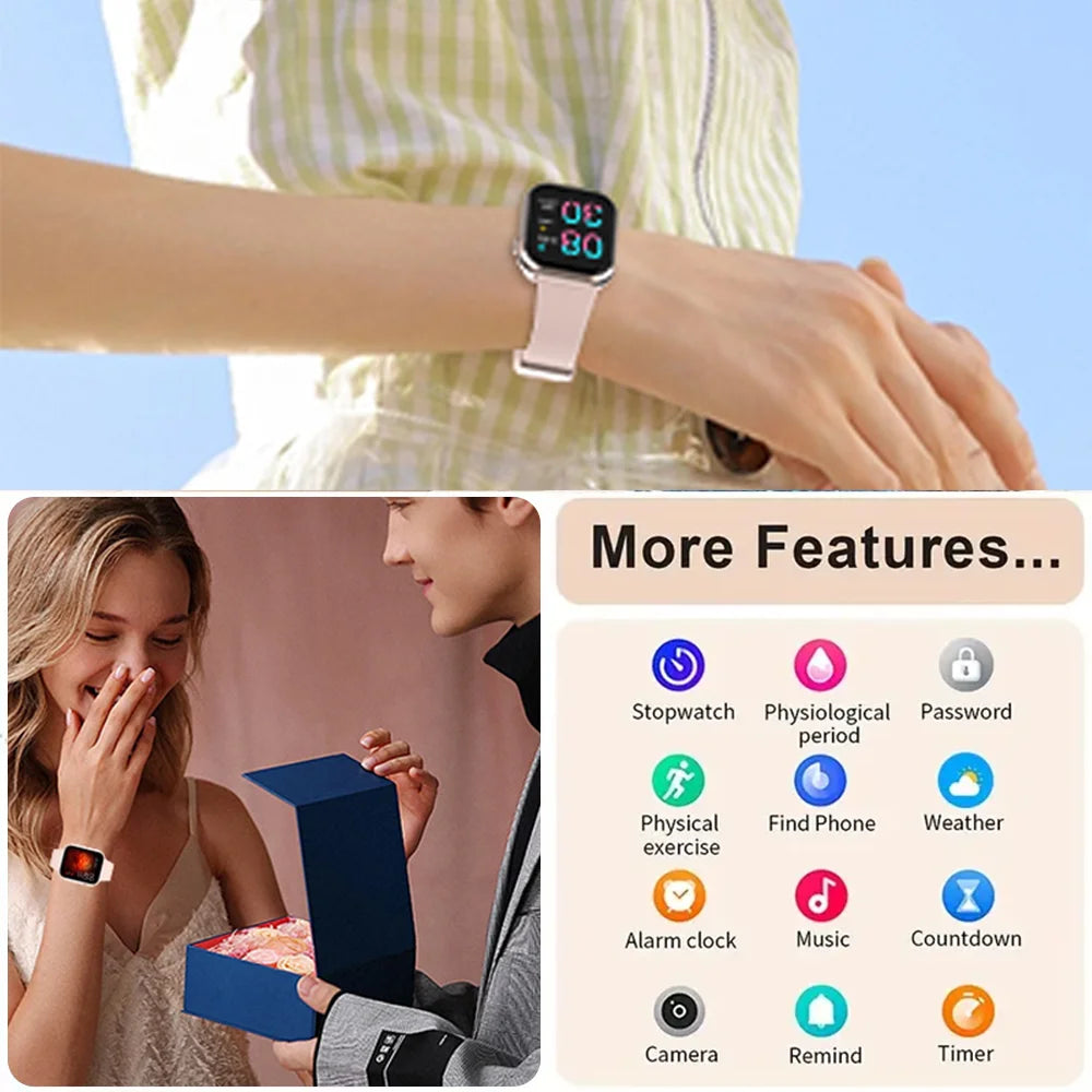 SENBONO Life3 Women Smart Watch Bluetooth Dials Call Health Monitor/Watch Sport Waterproof Smartwatch Women for IOS Android