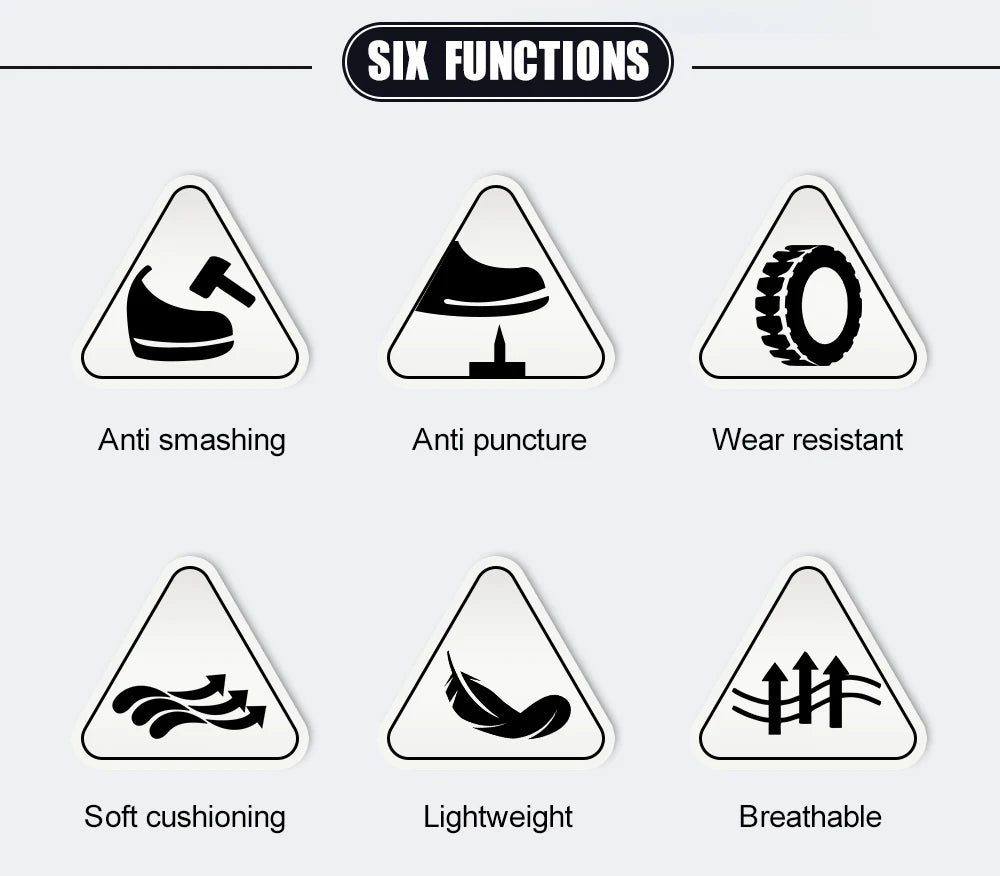 NEW Work Safety Shoes for Men Steel Toe Cap 4.0 KEVLAR Rotating Button/Work Sneakers Anti-smash Puncture-Proof Shoes Work Boots