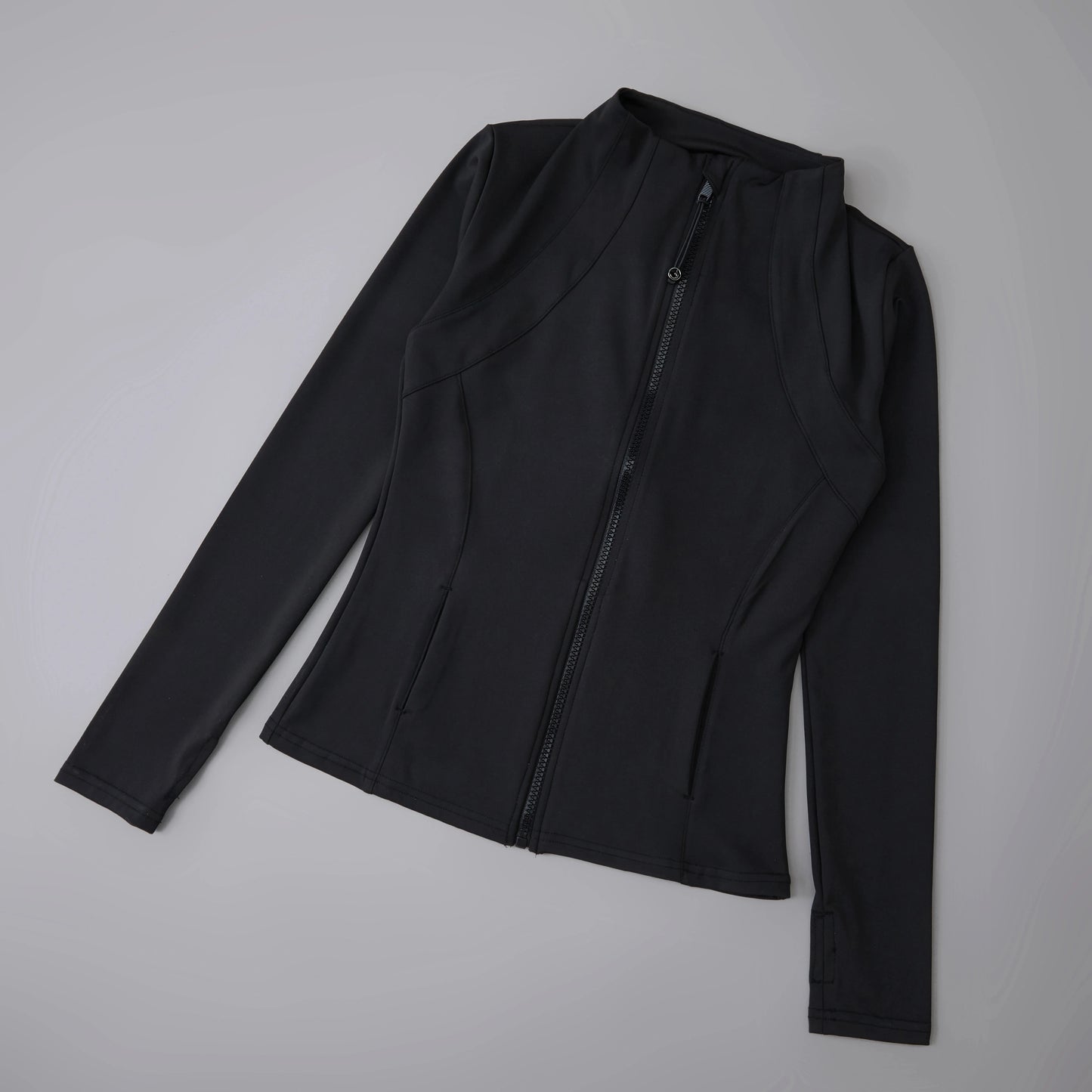New yoga wear ladies coat round high elastic loose exercise/yoga fitness long sleeve stand-up collar yoga tops