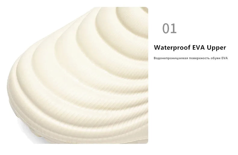 New Fashion Cotton Men's Slippers Winter Warm Plush Men Slippers/Waterproof Men Garden Shoes Indoor Outdoor Men's Warm Shoes