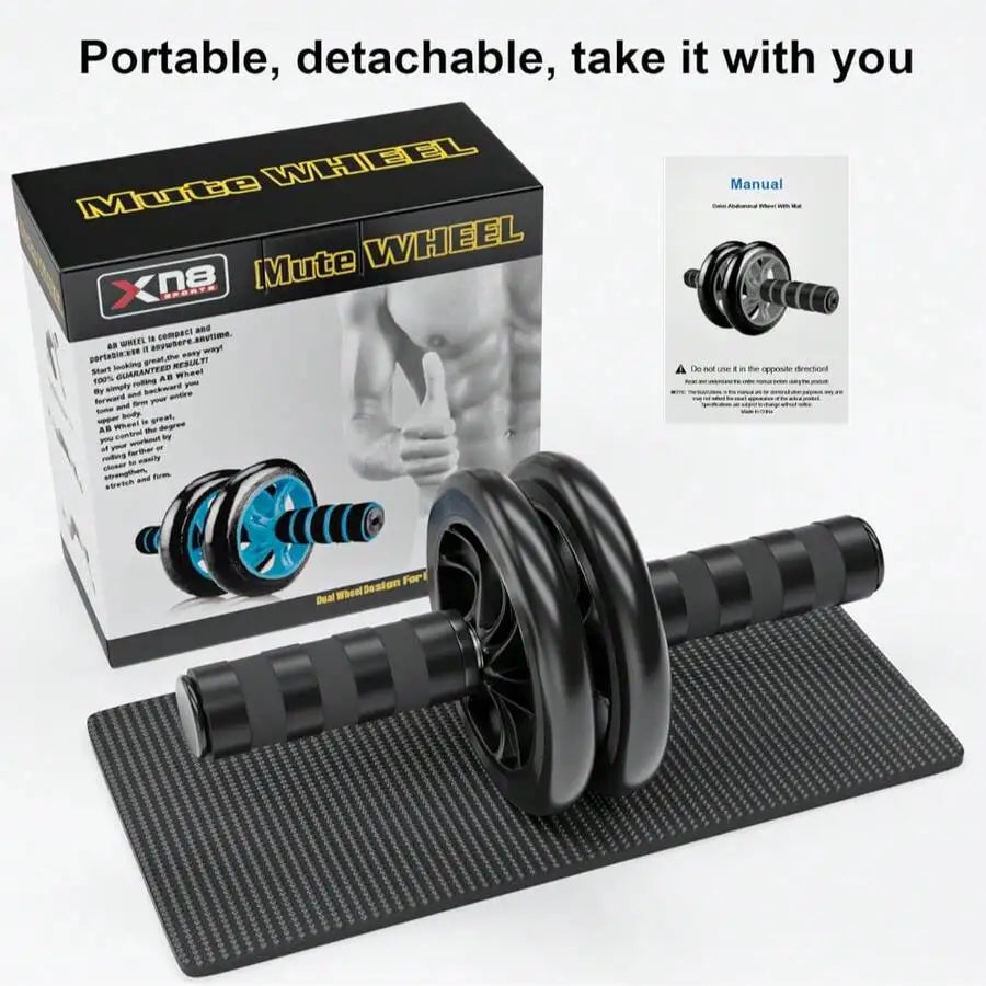 Abdominal Wheel, Ab Roller For Abdominal Exercise Machine/Abs Workout Equipment Core Strengthening Trainer Fitness