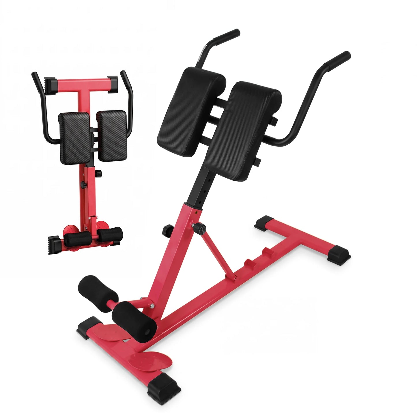 Multifunctional Hyperextension Roman Chair, Heavy Duty Fitness Workout Bench/for Glute Core Lower Back Training, 330 Lbs Weight Capacity