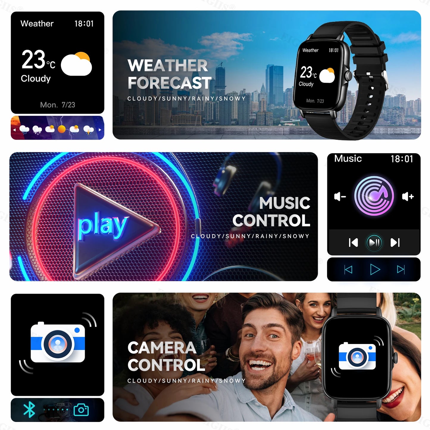 2026 Smart Watch for Men Women Fitness Tracker with Heart Rate/Sleep Monitor Activity Tracker 1.83" HD Waterproof Watch