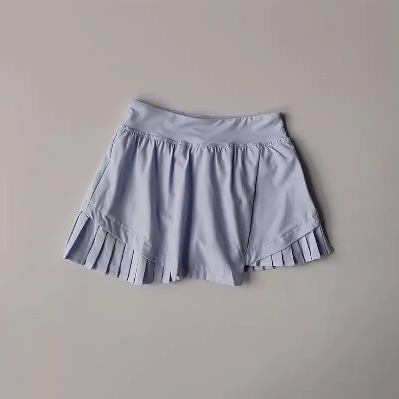 Women 2 in 1 Jogging Shorts Skirts High Waist Fitness/Sport Yoga Shorts Tennis Golf Gym Running Shorts Sports Tight Shorts