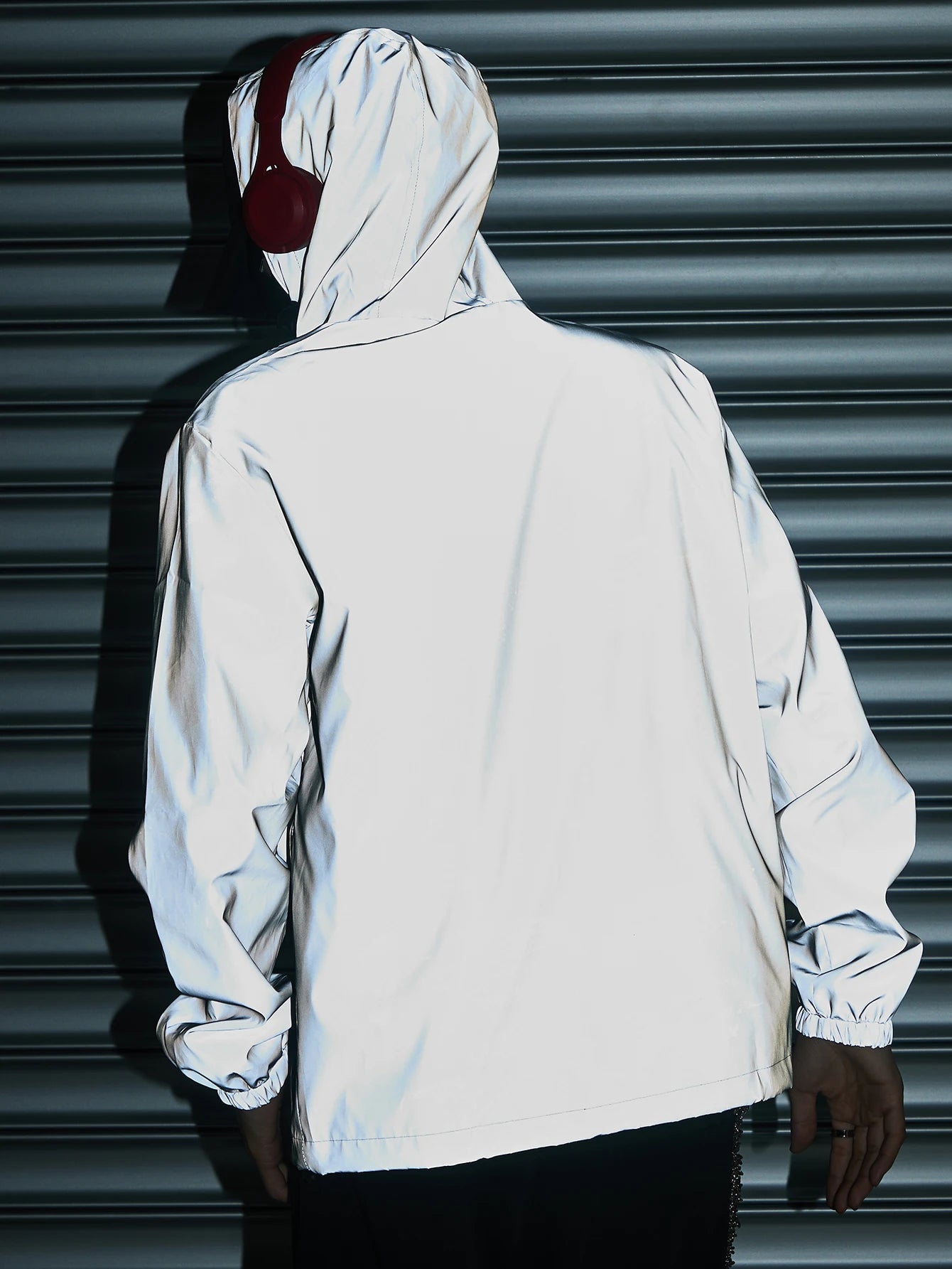 Night Reflective Clothes Spring New Men's Hooded Jacket Outdoor/Run Casual Windproof Coat Couples Hip-hop Streetwear S-5XL