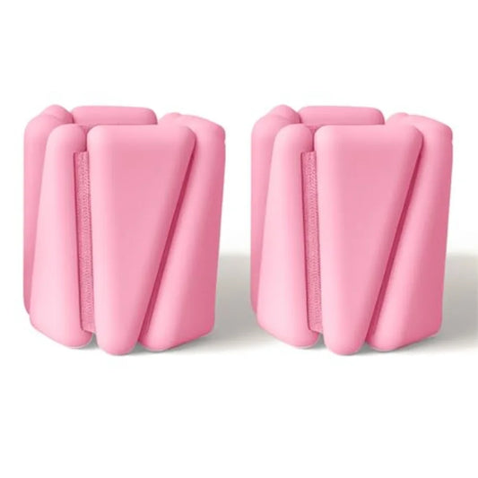 Straps Adjustable Wrist Ankle Weights 4lb Total 2lb Each Soft/Silicone Set for Pilates Yoga Walking Strength Training