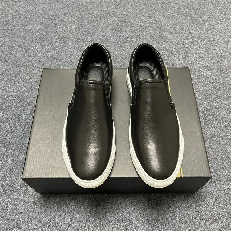 Men's COM Design Commute Casual Shoes Genuine Suede/Slip On Loafers Flat Sole Versatile Everyday Use