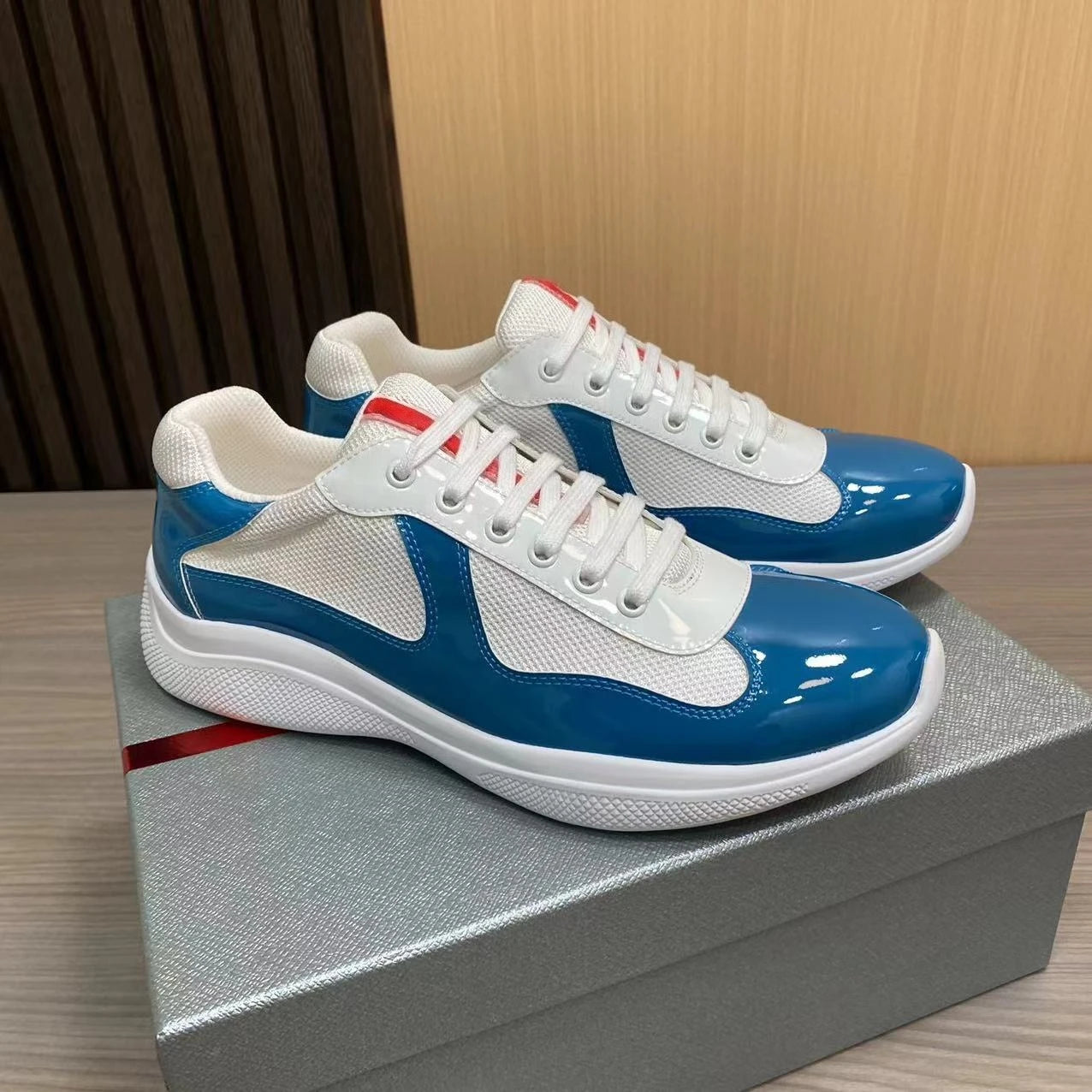 New P-style breathable casual sneakers for summer high-end men's shoes/fashionable mesh panel shoes fitness shoes