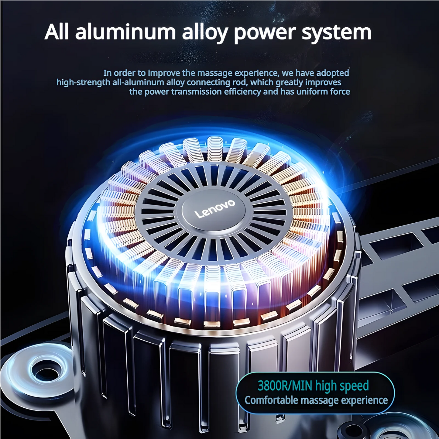 Lenovo N2 N3 Muscle Relaxation Massager Genuine Brand Fascia Gun/6-8Massage Head Relieve Muscle Tension and Soreness Portable