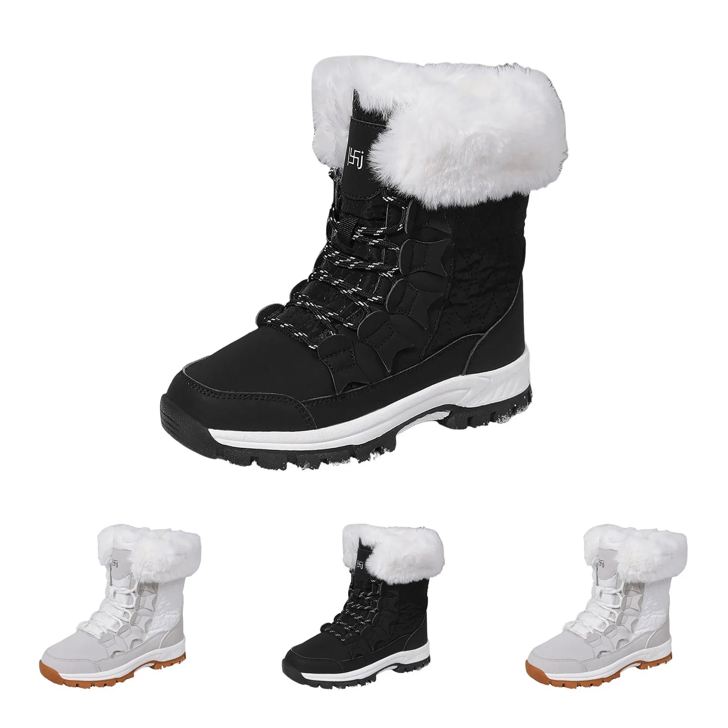 Women Shoes For Cold Weather Snow Boots Female Winter Padded/Thickened New Northeast Cotton Shoes Non Slip Outdoor