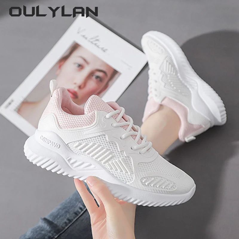 Women Shoes White Alpha Coconut Running Shoes Spring/Summer Sports Casual Mesh Sneaker Breathable Women's Shoes