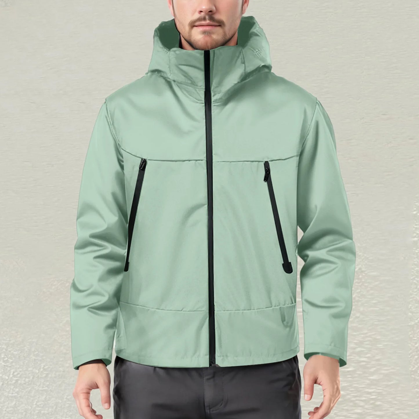 Men's Ski Jacket Lightweight Jackets Men's Waterproof Casual/Outdoor Basketball Jackets Coats With Pocket Windbreaker