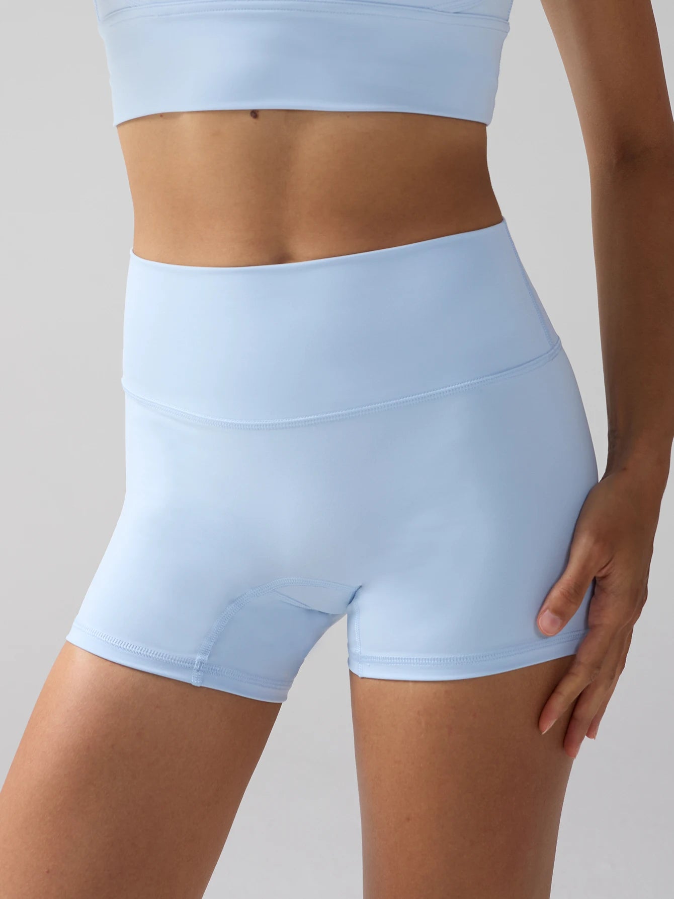 Women's Sports Yoga Shorts with High Waist Hip Lift Fitness/Running Cycling, 3-point Shorts Quick Drying Women's Yoga Short
