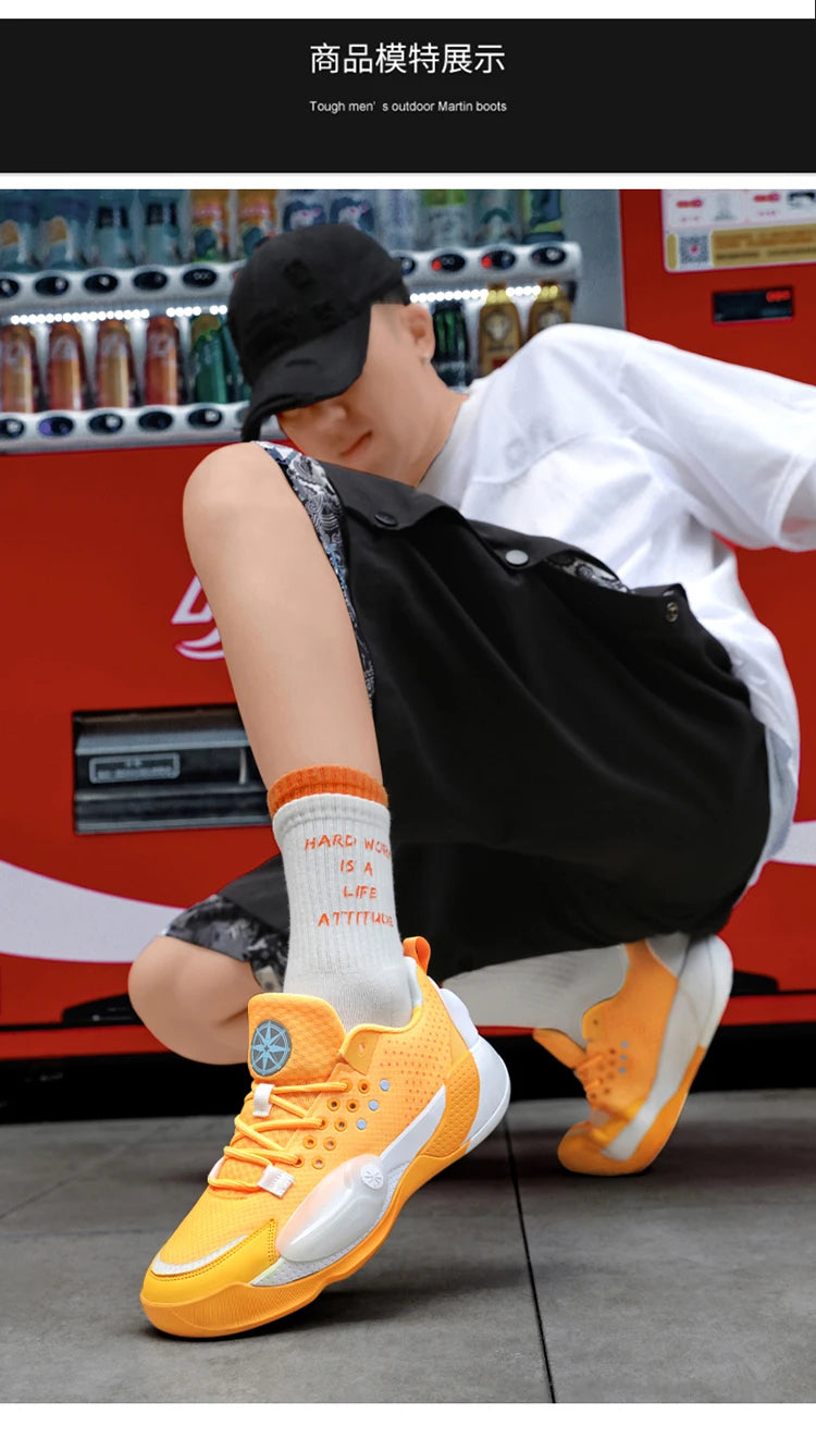 Unisex Basketball Shoes High-Quality Mesh Breathable Fashion/Summer Sports Shoes Shock-Absorbing Teen Basketball Boots