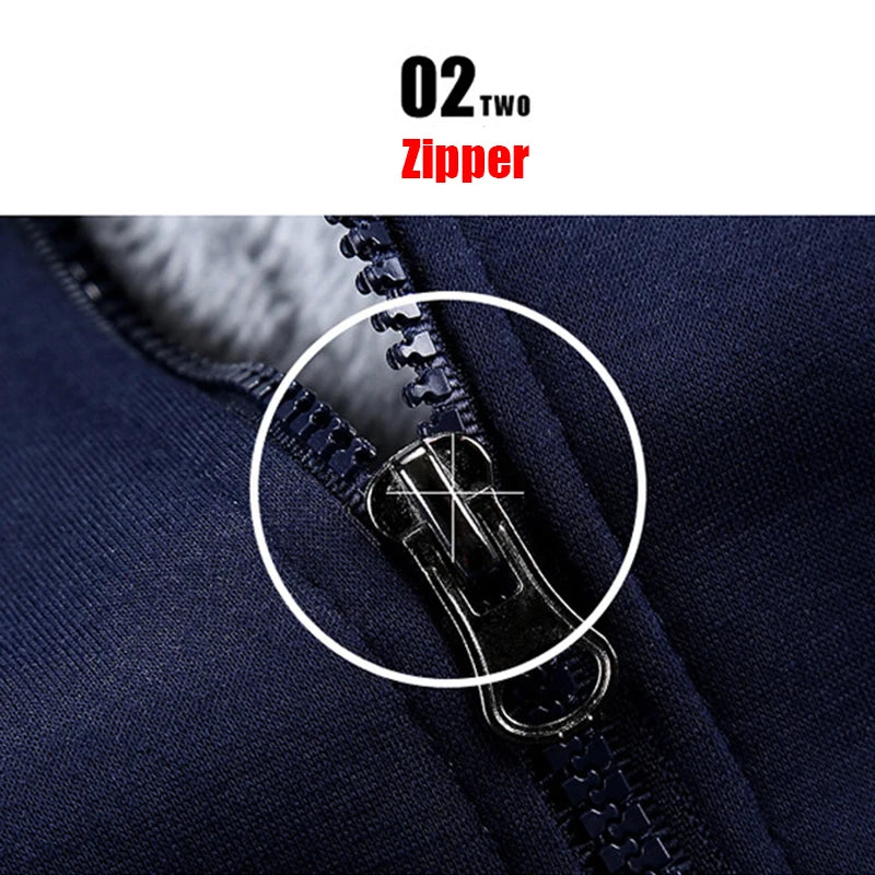 Winter Men's Coats Thicken Warm Jackets for Men Fleece Coat/Men Casual Hoodies Streetwear Long Sleeve Tops Clothing
