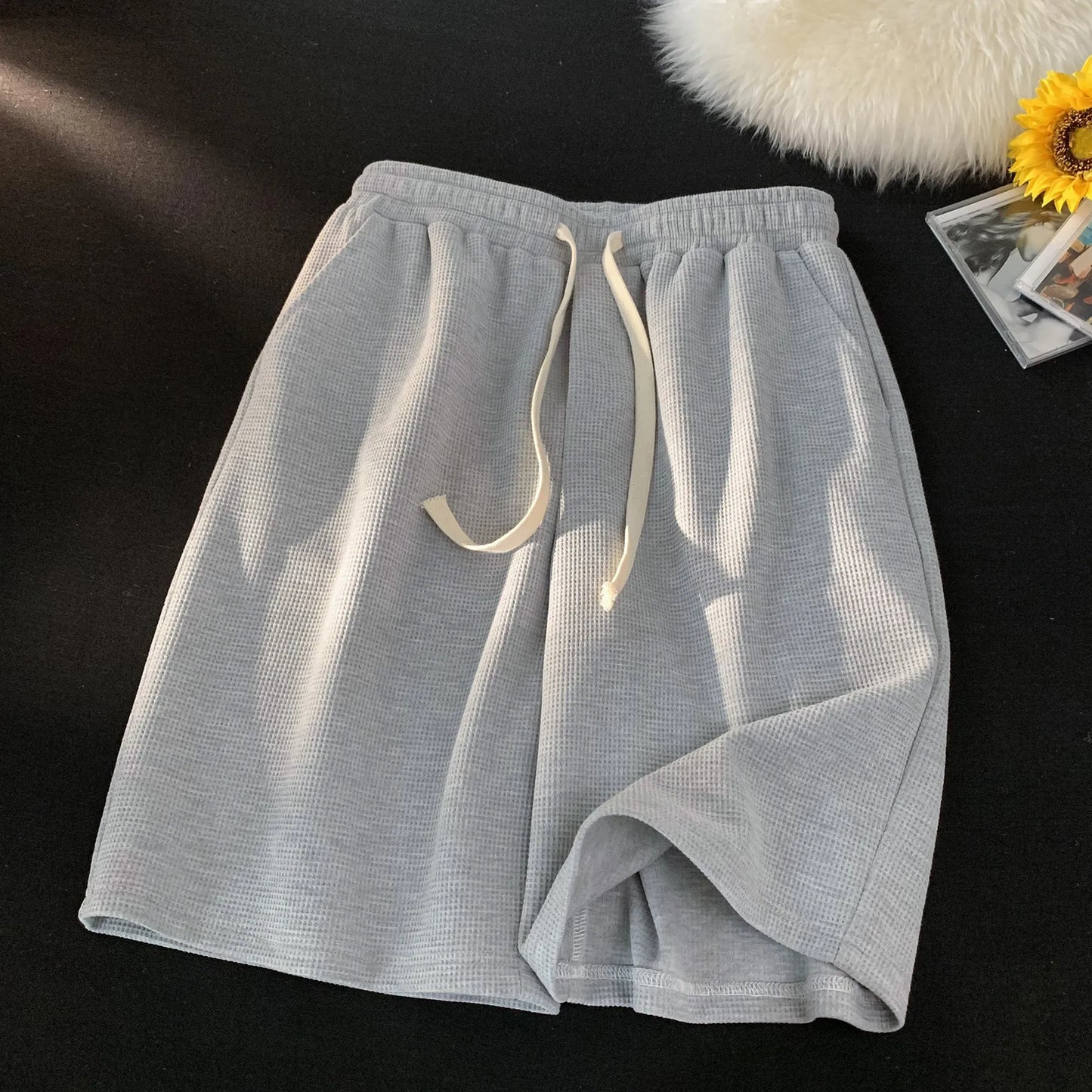 Korean Style Walf Checks Shorts For Men Casual Loose Fit Summer/New Arrival Trendy Brand Youth Sportswear Five Minute Shorts