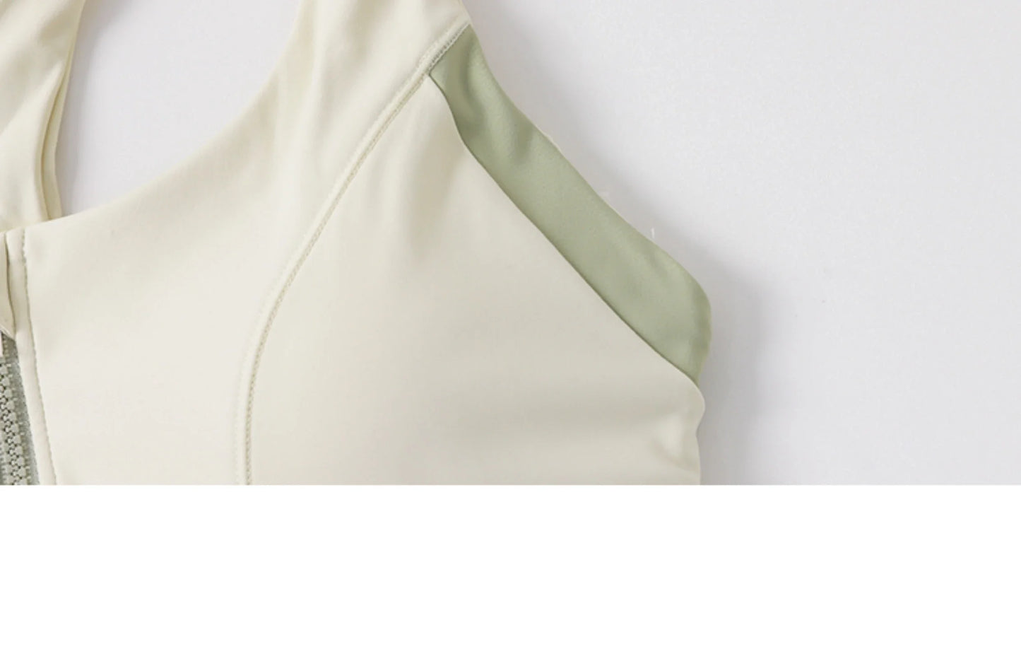 New Design Summer One-Piece High-Strength Shock-Proof/Sports Bra Vested Front Zipper Yoga Sports Bra