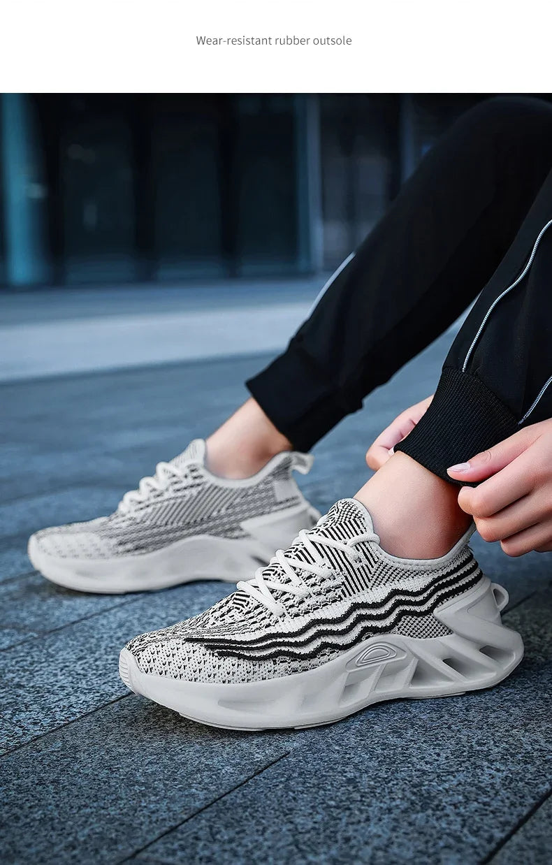 YRZL Sneakers Women Running Shoes Breathable Mesh Comfortable/Athletic Sneakers for Men Non Slip Sports Shoes for Woman