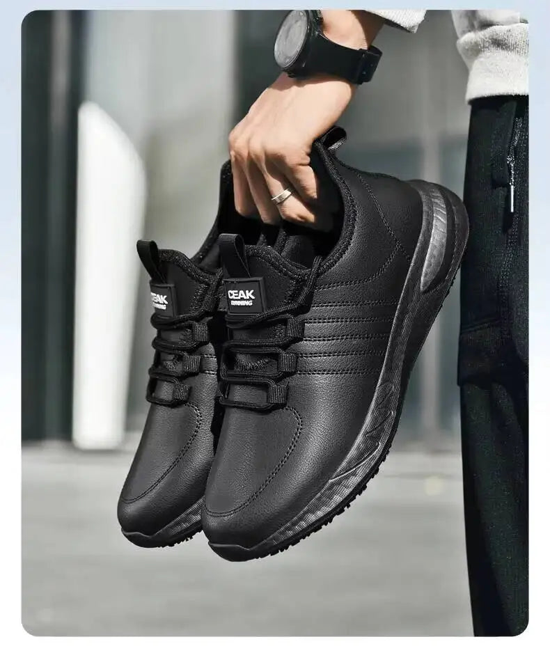 Hotel Four Season New Light Plus Size Men's Work/Waterproof Non-Slip Oil-Proof Chef Career Casual Shoes