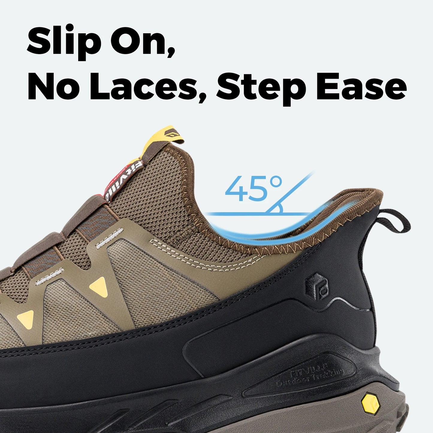 Fittington Slip-on Shoes Wide Sneakers For Men Soft Men's Running Shoe/Slip Resistant Hiking Walking Shoes With Arch Support