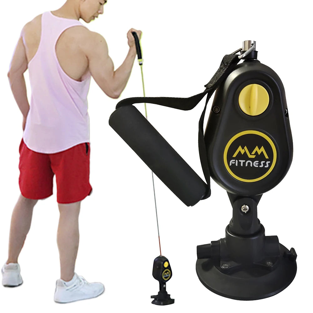 Resistant Band Rope Trainer Pulling Rope Trainer Suction Cup Pulley/Fitness Rope Trainer 360 Degree Rotating Fitness Equipment