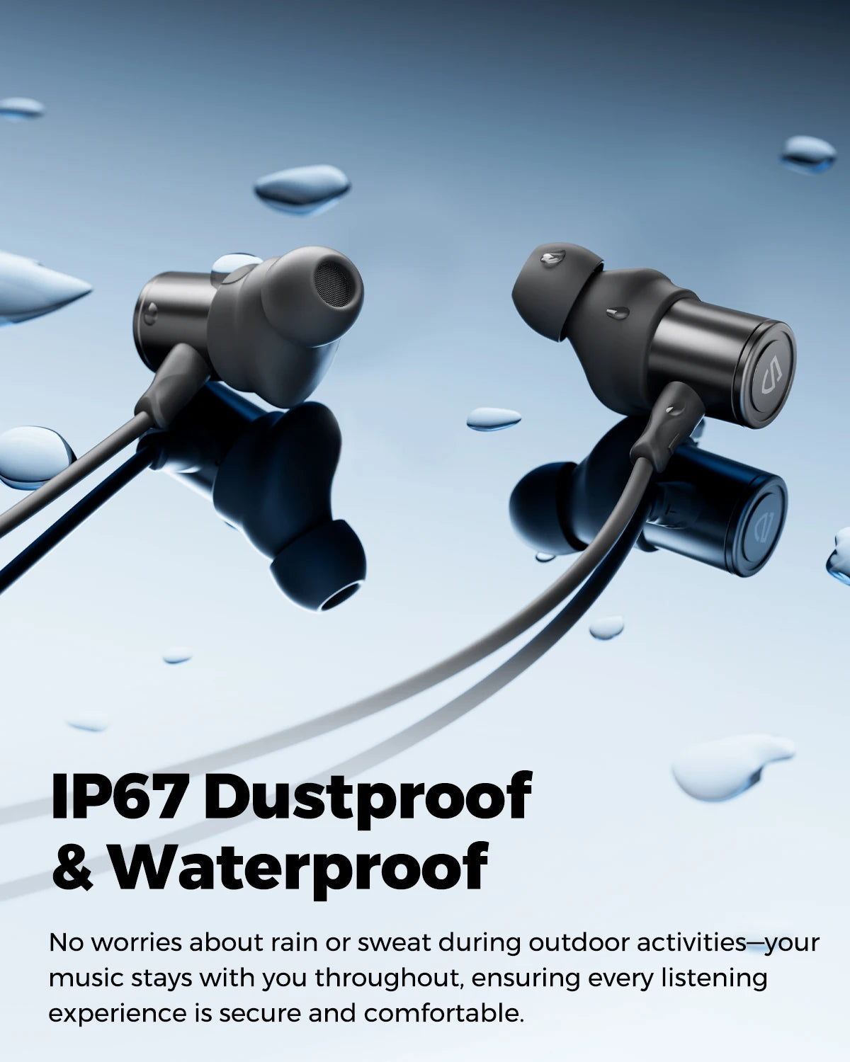 SoundPEATS Q40 HD Bluetooth 5.4 Headphones LDAC Hi-Res Audio/11mm Dual-Magnet Driver, IP67 Waterproof, Fast Charge, Dynamic EQ