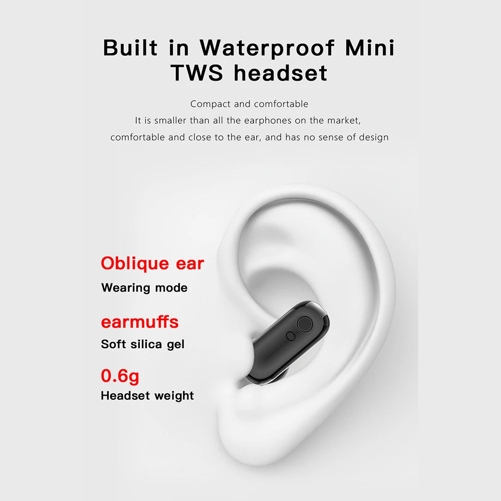 GEJIAN X10 Headset Smart Watch TWS Two In One Wireless Bluetooth/Dual Headset Call Health Blood Pressure Sport Music Smartwatch