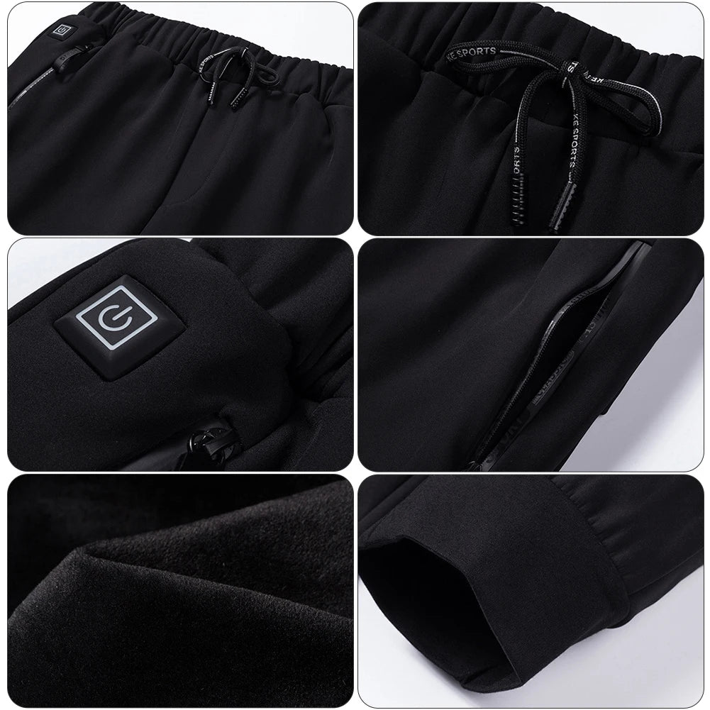 USB Charging Electric Heating Trousers/Plush 3 Heated Areas Electric Heated Pants