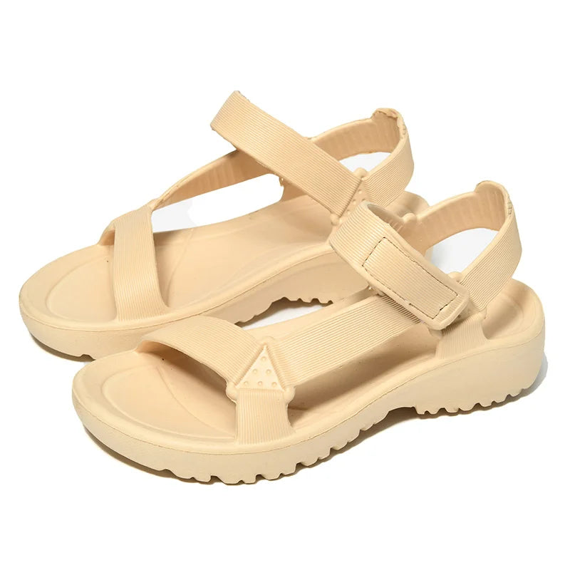 Women's Sandals Fashion Trend Anti-slip Wear-resistant Lightweight/EVA Flat Sandals for Women Outdoor Beach Shoes for Women