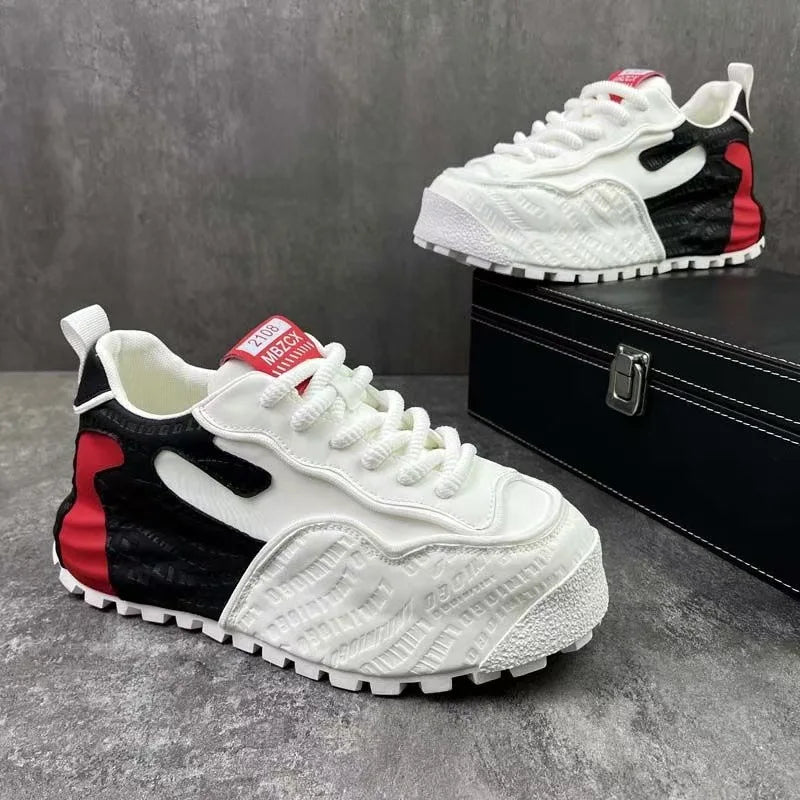 Fashion Men Casual Faux Leather Sneakers Brand Tennis Male/Wedged Spring Summer Breathable Trainers Man Gym Run Shoes