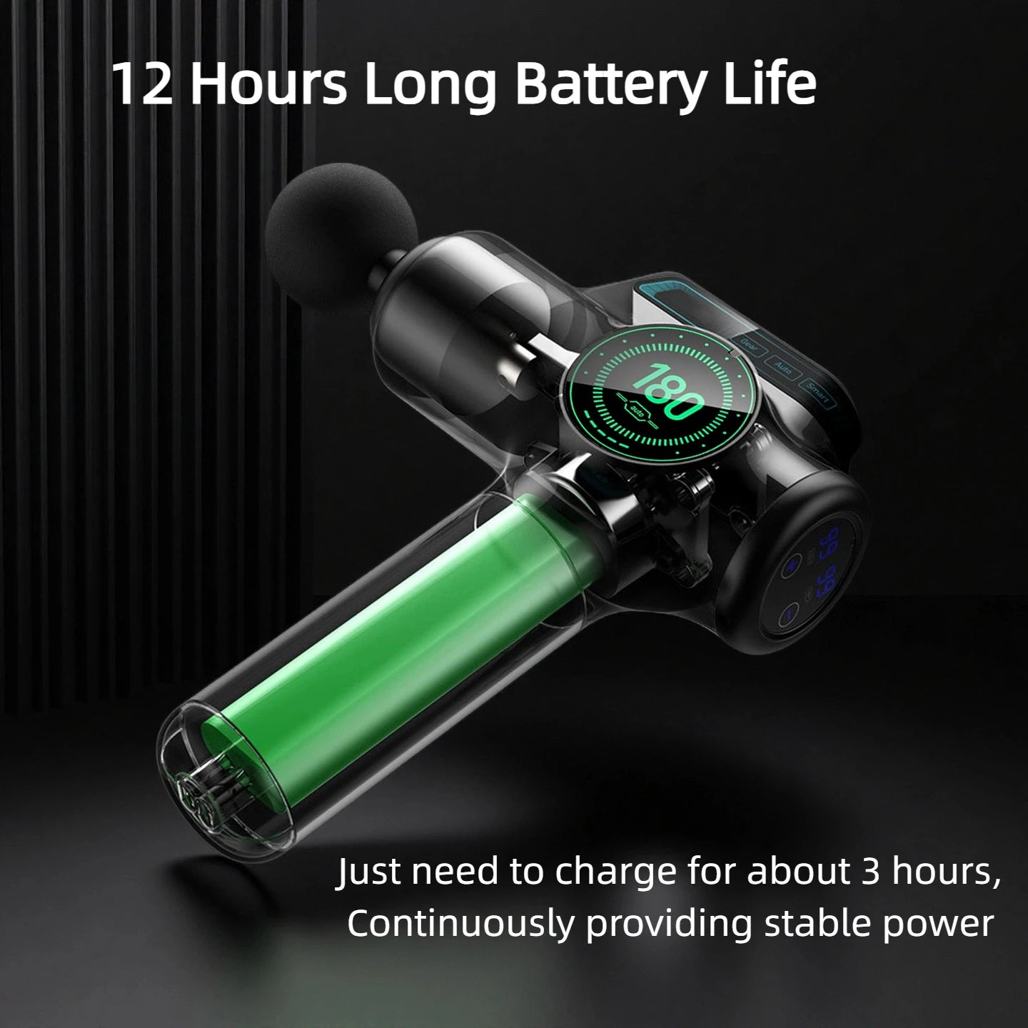 Powerful Massage Gun with 99 Speed Adjustable Levels/8 Attachments Box for Full Body Muscle Recovery