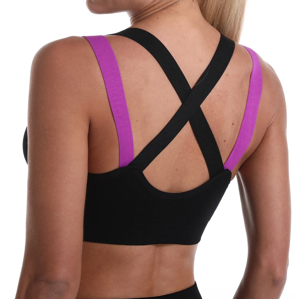 Sports Bra for Women Gym Seamless High Impact Sports Bra Yoga/Fitness Top Female Underwear Push-up bra Sportswear