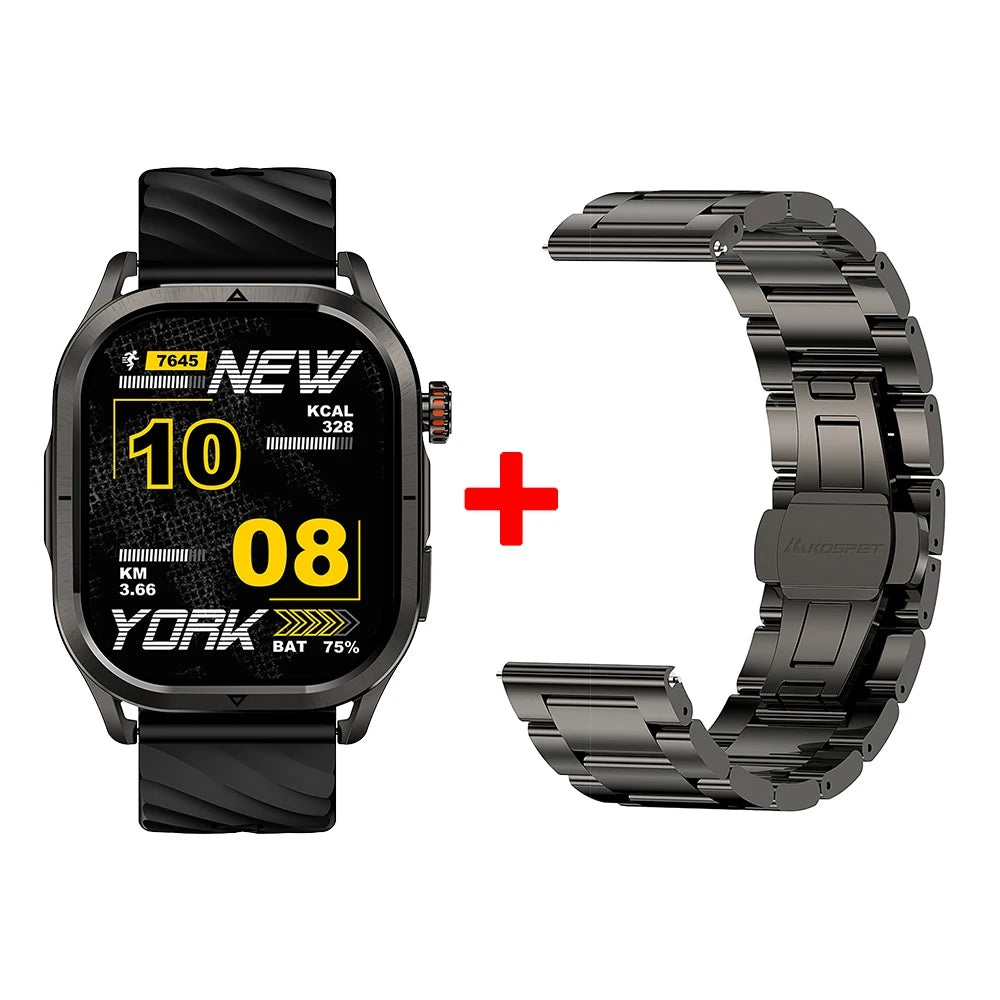 KOSPET MAGIC P10 GPS Smartwatch For Men Anti-Fingerprint AMOLED Screen/Dual-Band GNSS IP69K 5ATM Waterproof 180+ Sport Mode