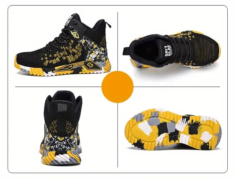 Camo Camouflage High Top Steel Toe Safety Work Boots for Men/Anti-Smash Puncture Resistant Breathable Indestructible
