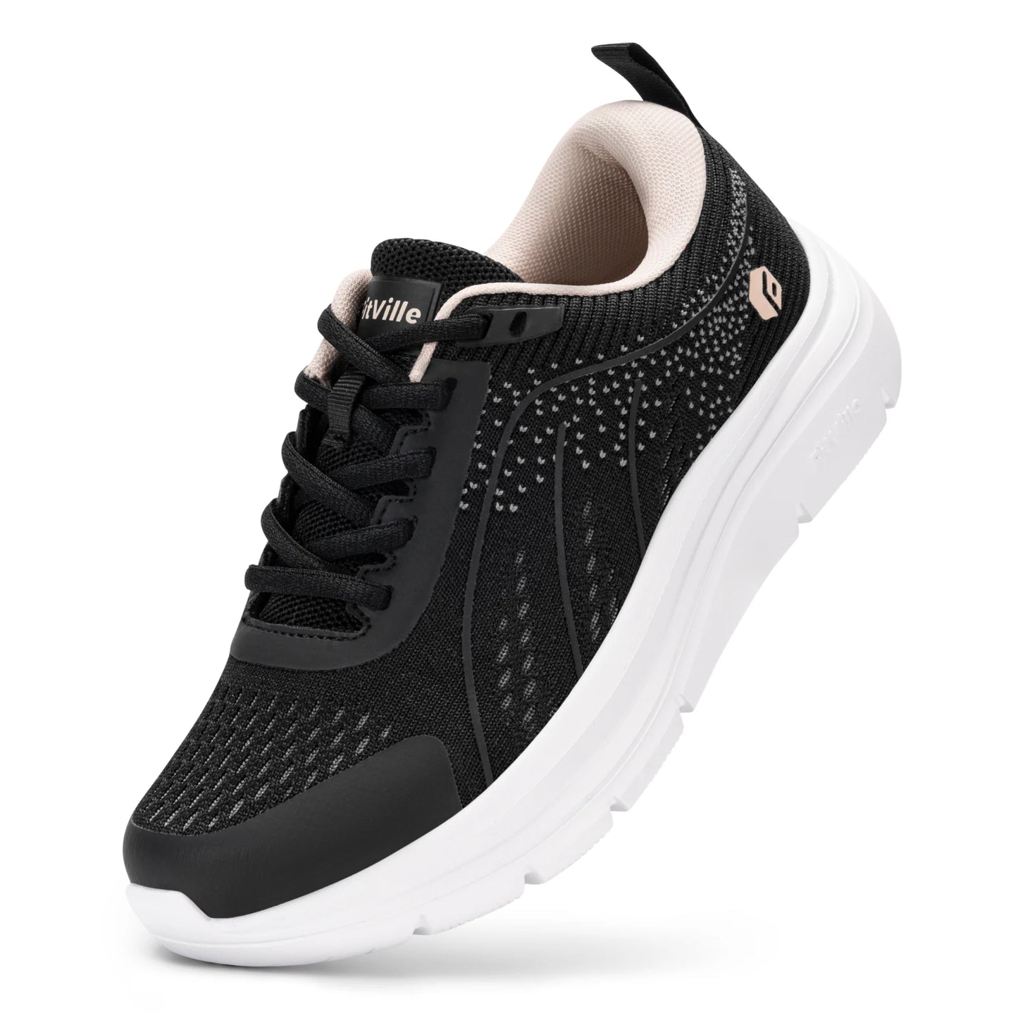 FitVille Women's Walking Shoes Running Sneakers/Lightweight Breathable Athletic Tennis Footwear Sport Shoes