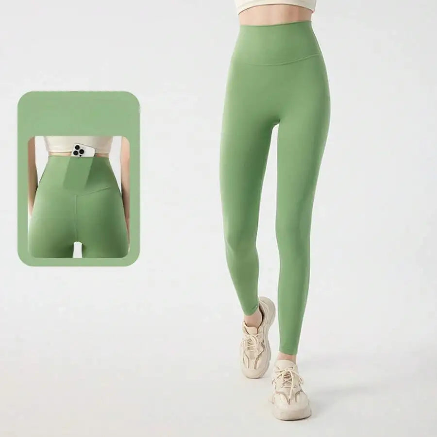 Women High Waist Peach Butt Lifting Scrunch Yoga Leggings/Compression Running Gym Tights Quick Dry Elastic Sports Pants