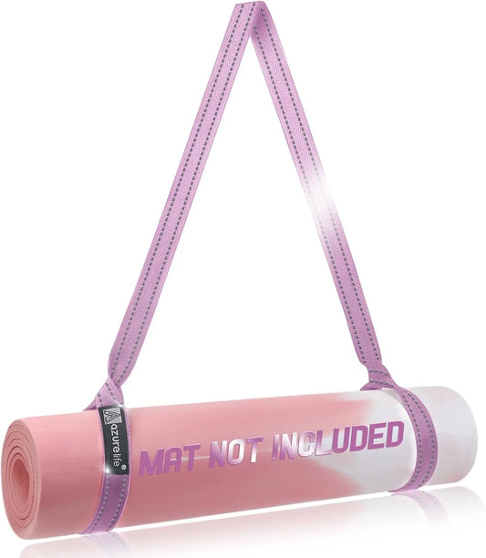 Yoga Mat Sling for Easy Carrying/Adjustable Straps Hold Mats Securely
