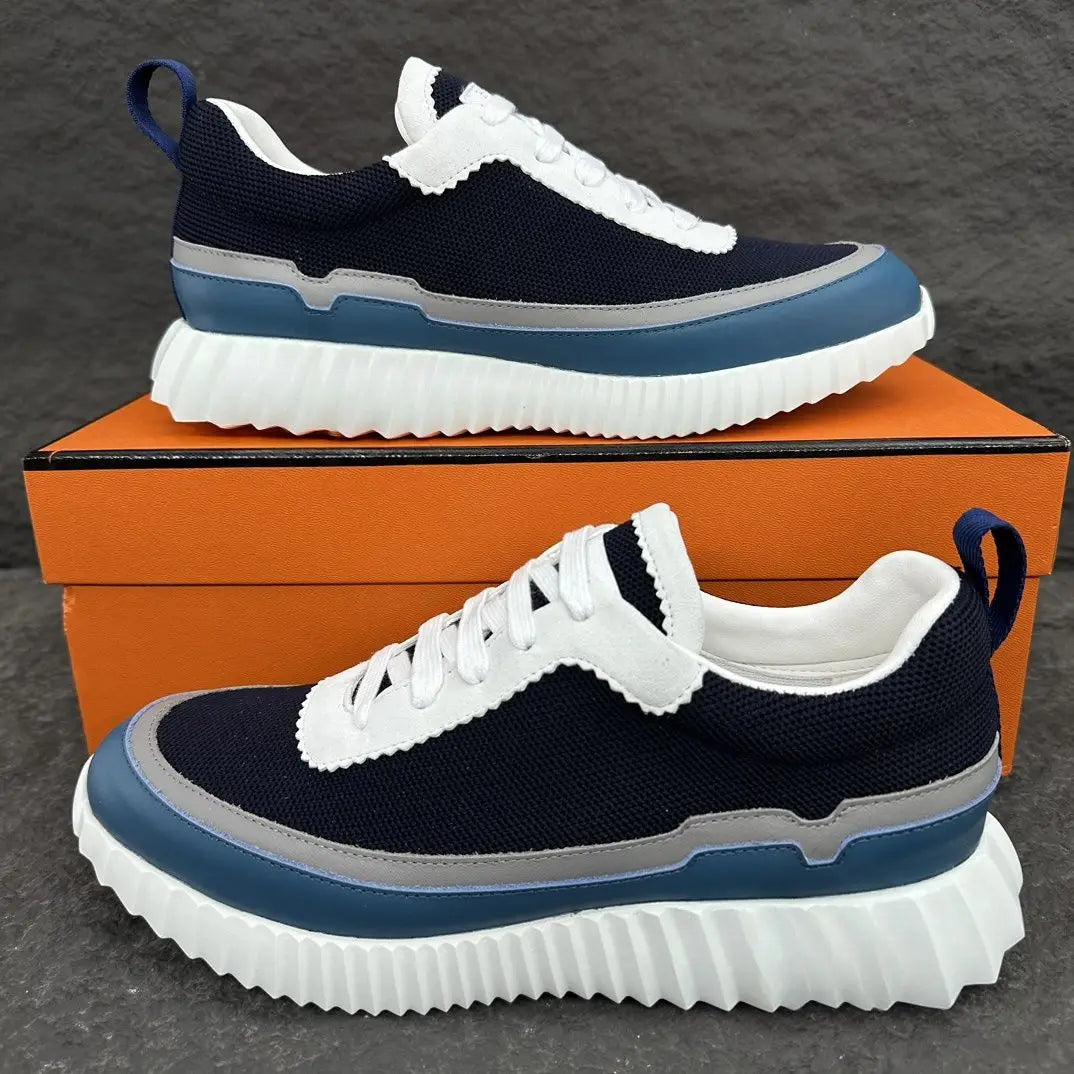 Fashion Stitching Unisex Board Skate Shoes Contrast/Color Casual Sneakers Thickened Wear Resistant Sole Comfortable Insole